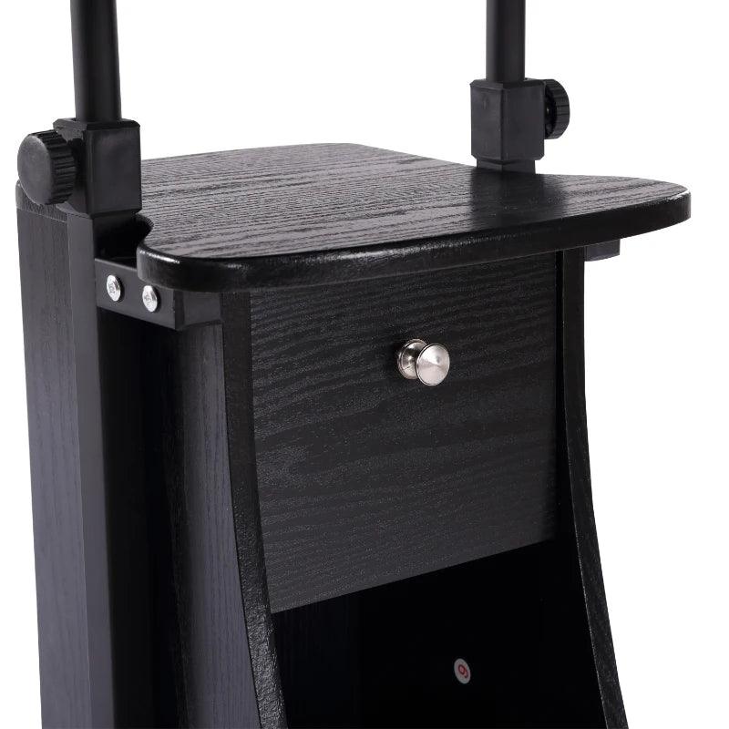 Adjustable Mobile Lectern with Wheels (Black) - Toronto Liquidation Warehouse