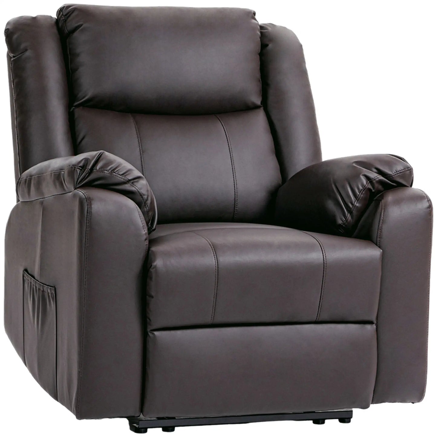 Executive Faux Leather Recliner | Chocolate Brown