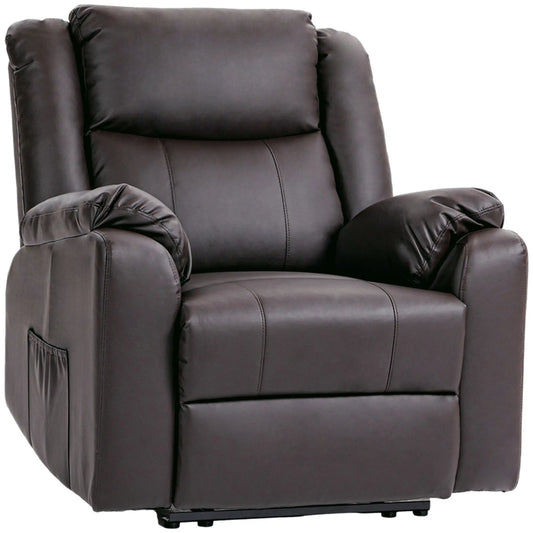 Executive Faux Leather Recliner | Chocolate Brown