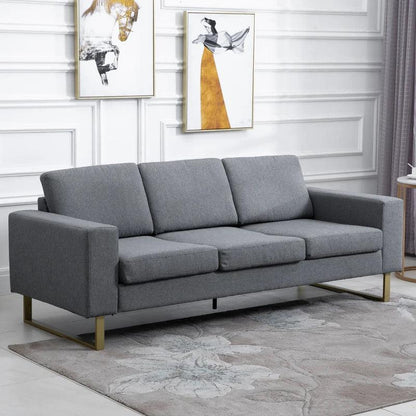 Modern 3-Seater Sofa | Slate Grey - Toronto Liquidation Warehouse