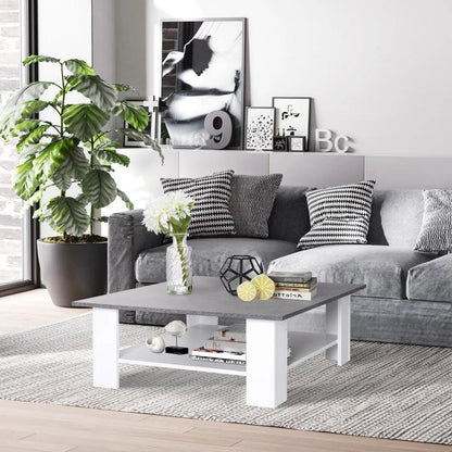 Modern Coffee Table with Storage - Grey - Toronto Liquidation Warehouse