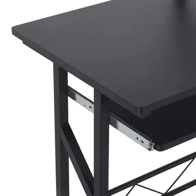 Compact Modern Computer and Office Desk (Black) - Toronto Liquidation Warehouse