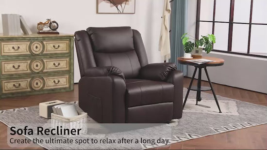 Stylish faux leather armchair paired with a contemporary couch.