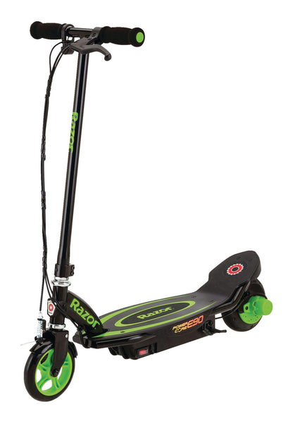 Razor Power Core E90 Electric Scooter, 16km/h, Kids, Black/Green