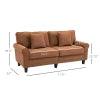 Classic 2-Seater Sofa | Hazelnut Brown - Toronto Liquidation Warehouse