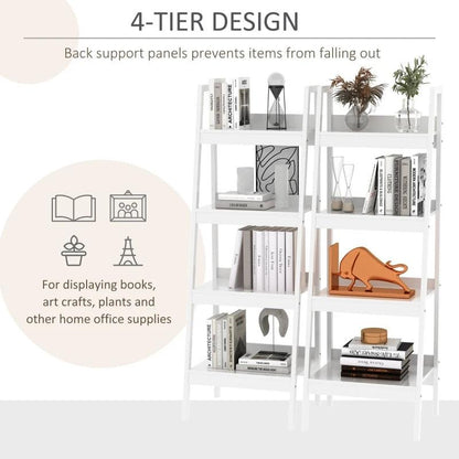 Modern 5-Shelf Ladder Bookshelf - Toronto Liquidation Warehouse