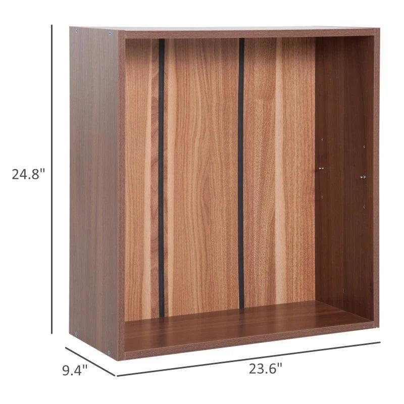 Classic Square Bookshelf | Wood Brown - Toronto Liquidation Warehouse