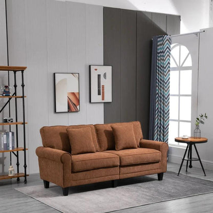 Classic 2-Seater Sofa | Hazelnut Brown - Toronto Liquidation Warehouse